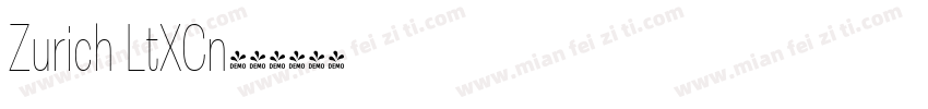 Zurich LtXCn字体转换